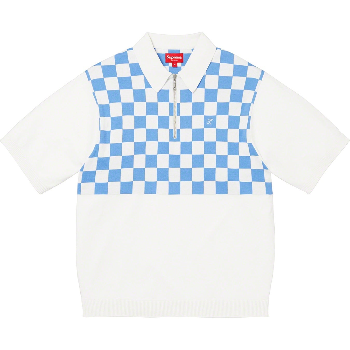 Checkerboard Zip Polo view 10